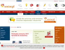Tablet Screenshot of emerytura.senior.pl