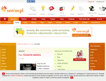 Tablet Screenshot of kultura.senior.pl